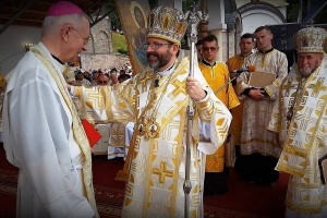 arcybiskup stanisław gądecki z arcybiskupem światosławem szewczukiem